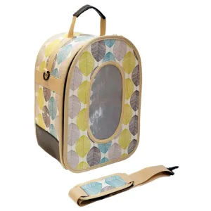 A and E Cages Happy Beaks Soft Sided Voyager Bird Carrier Tan LG