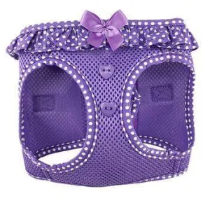 American River Choke-Free Dog Harness - Paisley Purple Polka Dot