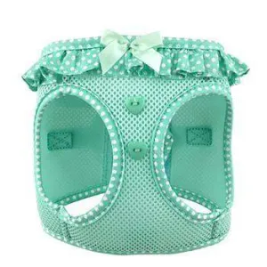 American River Choke-Free Dog Harness - Teal Polka Dot
