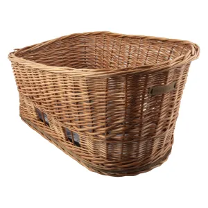 Bike Basket Basil Pasja Dog M Brown Wicker 17.8x13.4x13`