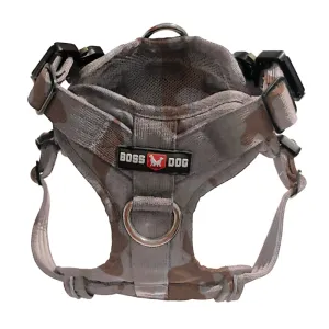 Boss Dog Tan Camo Tactical Dog Harness Large