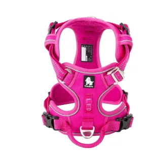 Breathable No Pull Dog Harness, Reflective, Pink, XS