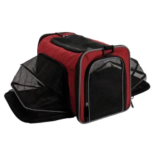 Dogit Explorer Soft Carrier Expandable Carry Bag - Burgundy