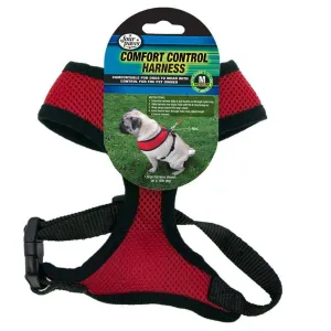 Four Paws Comfort Control Dog Harness, Red, Medium