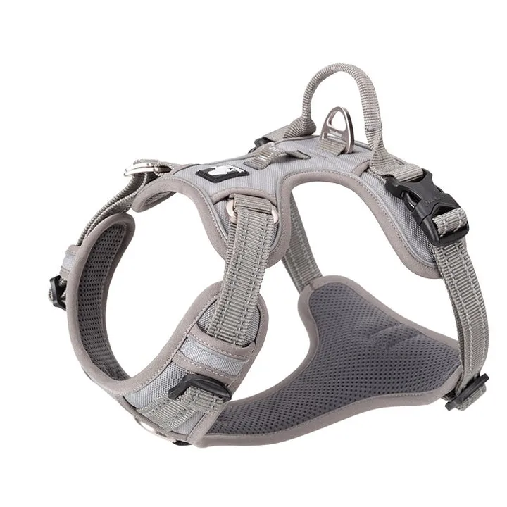 No Pull Dog Harness, Grey L, Breathable Air Mesh