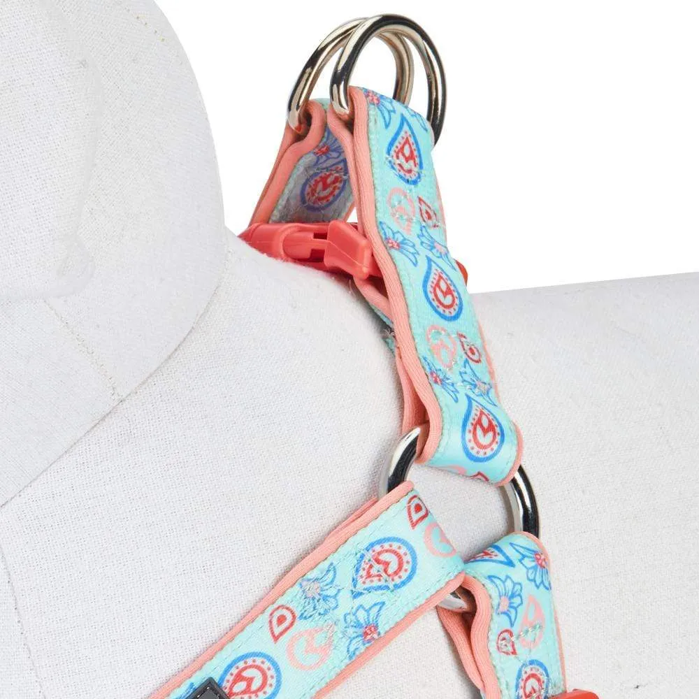 Paisley Print Padded Dog Harness
