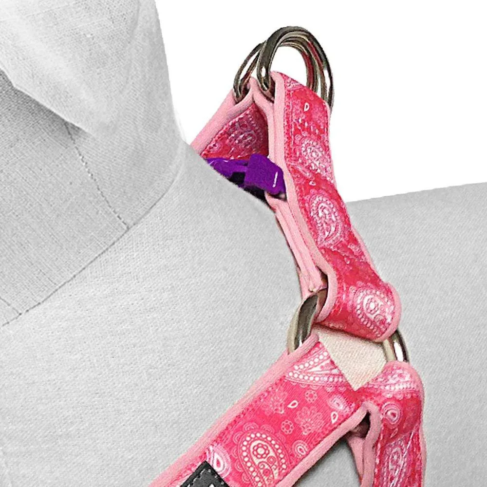Paisley Print Padded Dog Harness