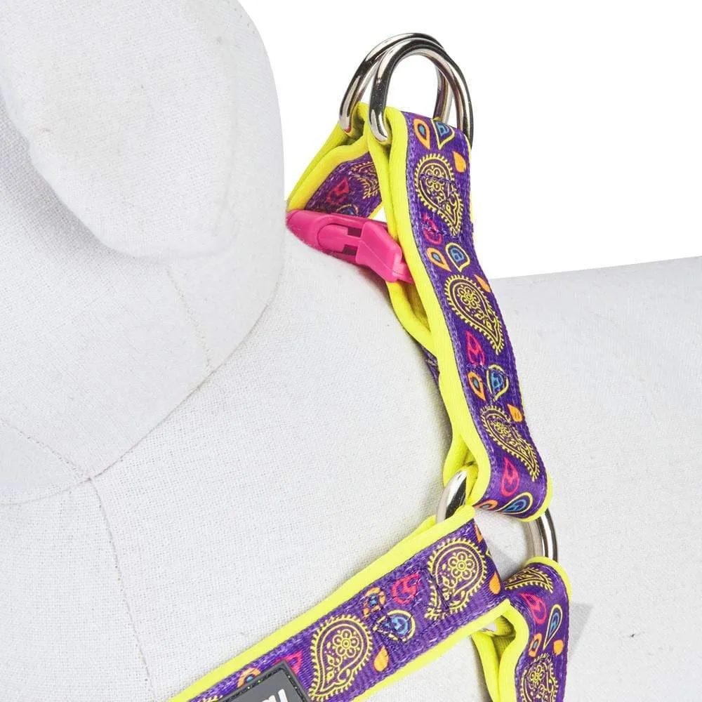 Paisley Print Padded Dog Harness