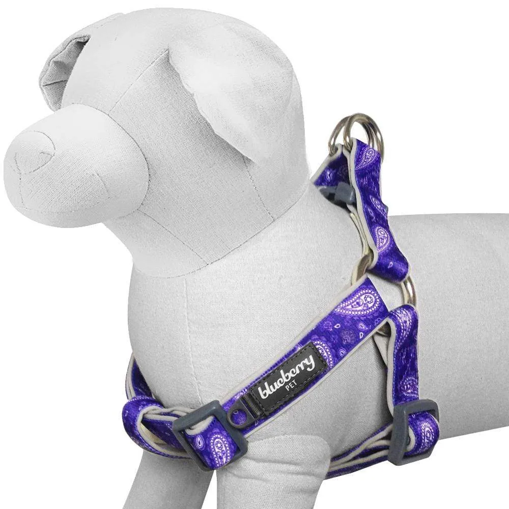 Paisley Print Padded Dog Harness