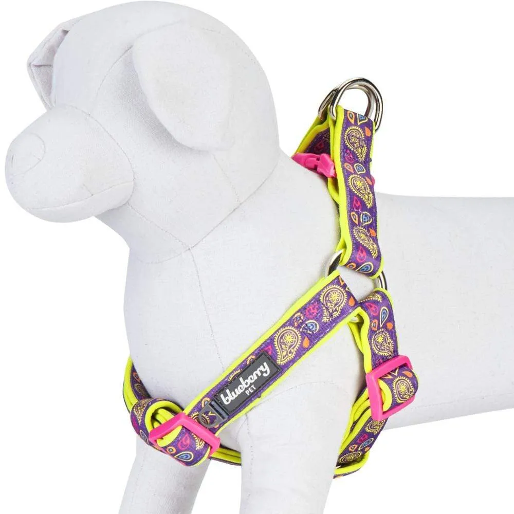 Paisley Print Padded Dog Harness