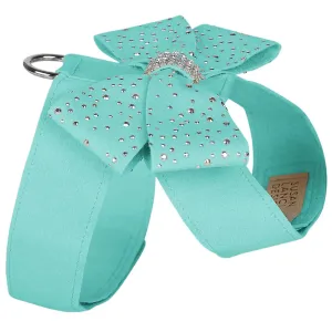 Silver Stardust Nouveau Bow Tinkie Dog Harness Tiffi Blue