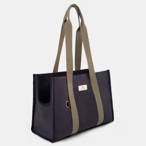Watney Navy Designer Tote Dog Carrier